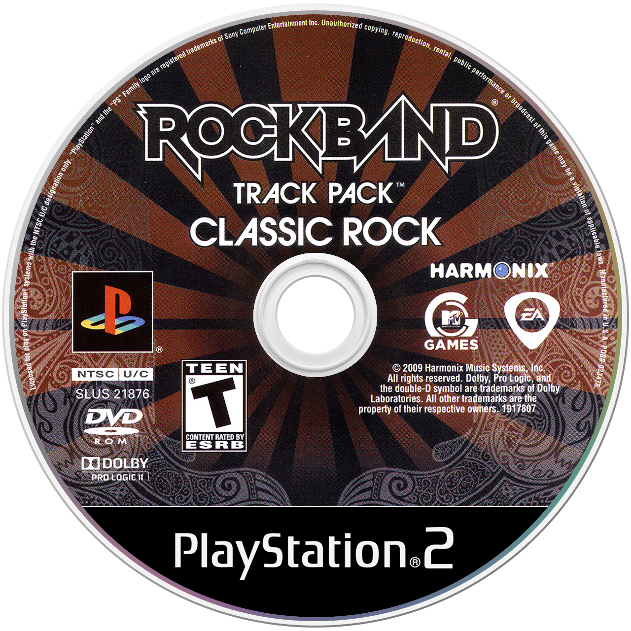Rock Band Track Pack: Classic Rock media 4 for Playstation 2